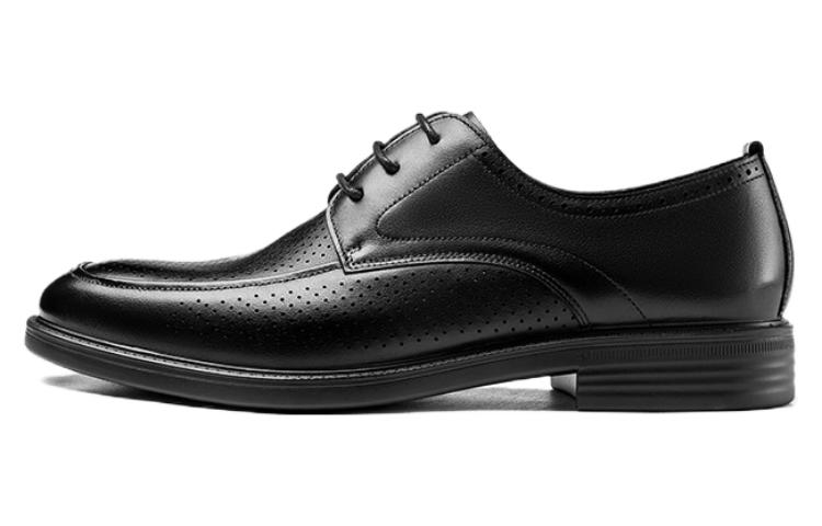 Aokang Leather Dress Shoes 'Simplified Comfort Black' 1233811025