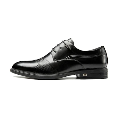 Aokang Leather Fashion Casual Dress Shoes 'Black'