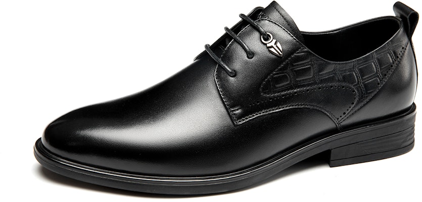 Aokang Leather Lace-Up Business Dress Shoes 'Black' 1233111018 Order Aokang Leather Lace-Up Business Dress Shoes 'Black' 1233111018