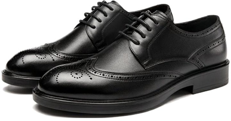 奥康黑色真皮圆头系带正装鞋 T223211882 Order 奥康黑色真皮圆头系带正装鞋 T223211882