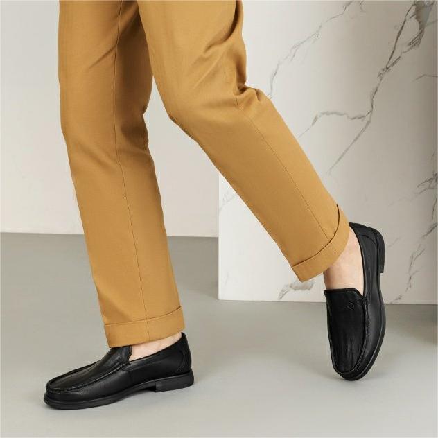 Aokang Leather Loafer 'Black Fashion' 圖 2