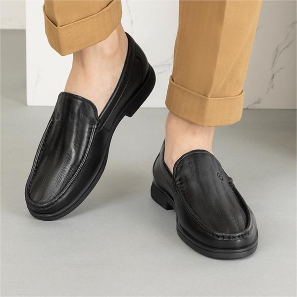 Aokang Leather Loafer 'Black Fashion' 圖 3