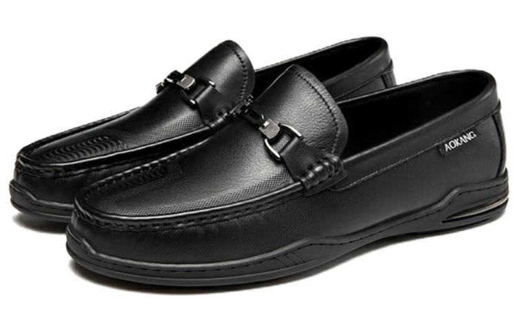 Aokang Leather Loafer 'Business Casual Black' 圖 2