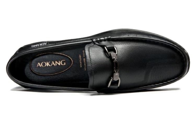 Aokang Leather Loafer 'Business Casual Black' 圖 3