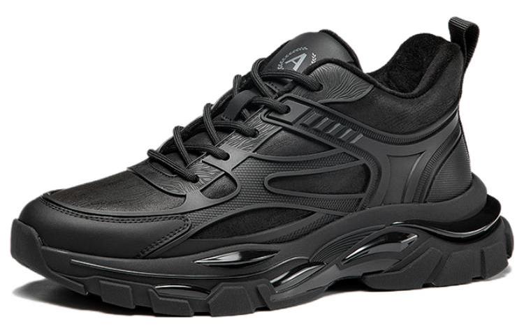 Order 奥康皮革低帮“黑色老爹鞋” 1223032004