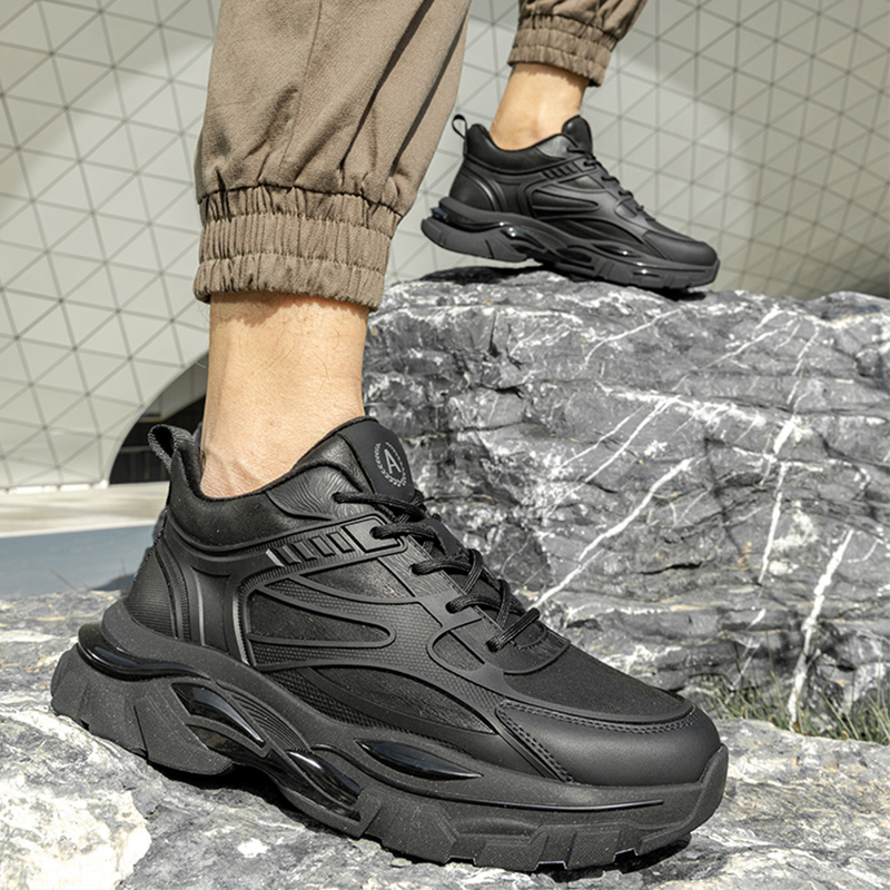 Shop 奥康皮革低帮“黑色老爹鞋” 1223032004