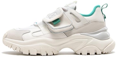 Aokang Leather Low-Top 'Versatile Lace-up Dad Shoes - Beige Green' 1224332002 Aokang Leather Low-Top 'Versatile Lace-up Dad Shoes - Beige Green' 1224332002
