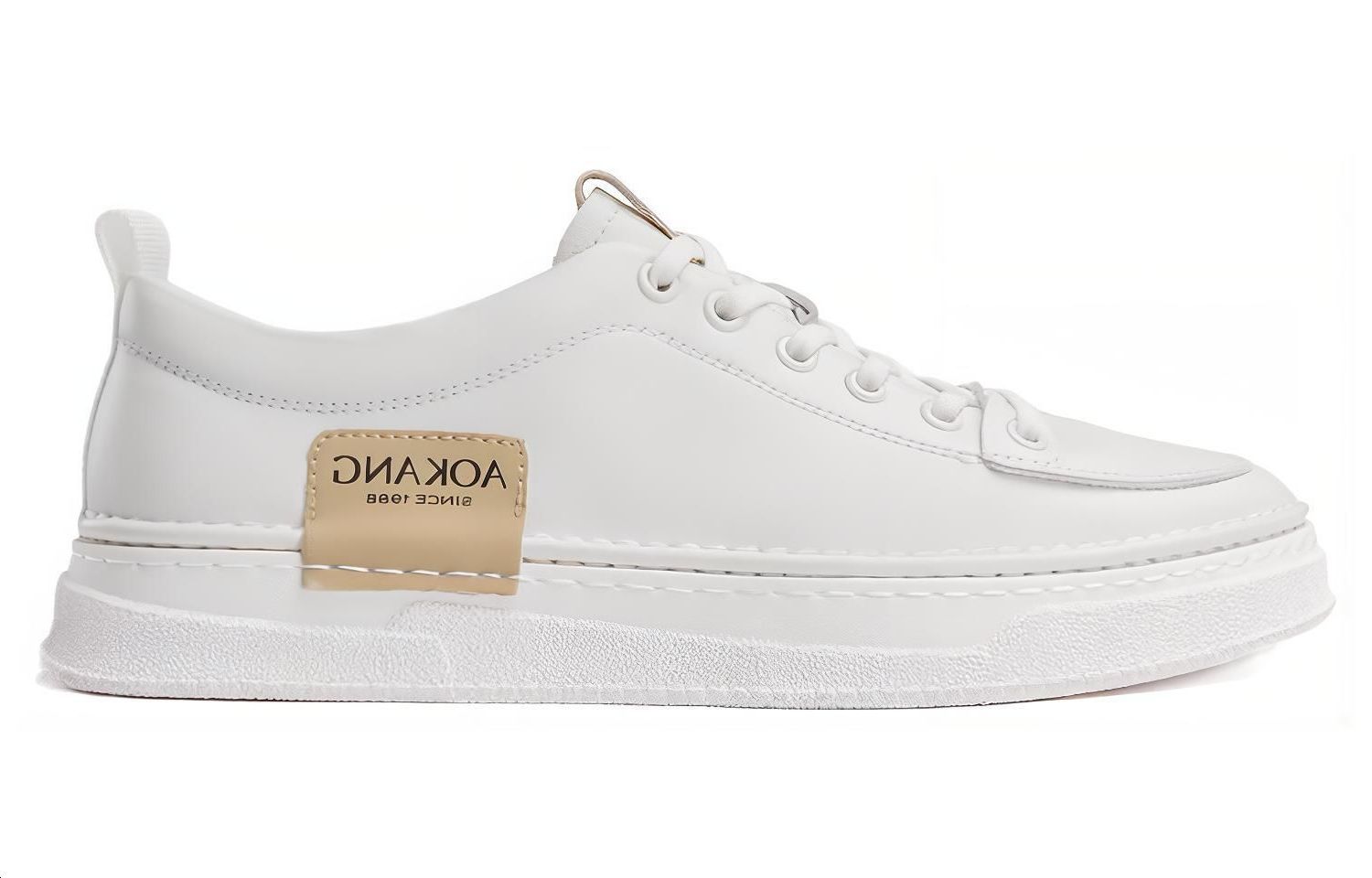 Aokang Leather Low-Top Sneaker 'White Casual' 圖 2