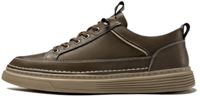 Aokang Leather Low-Top Sneakers 'Brown Comfort' 1233322040 Aokang Leather Low-Top Sneakers 'Brown Comfort' 1233322040