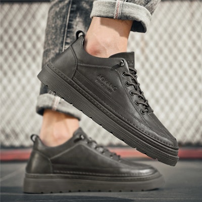Aokang Leather Low-Top Sneakers 'Fashion Casual All-Match' 1225422042W 10