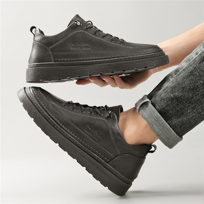 Aokang Leather Low-Top Sneakers 'Fashion Casual All-Match' 1225422042W 12
