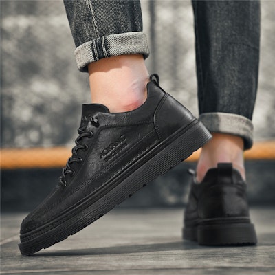 Aokang Leather Low-Top Sneakers 'Fashion Casual All-Match' 1225422042W Sizing Aokang Leather Low-Top Sneakers 'Fashion Casual All-Match' 1225422042W