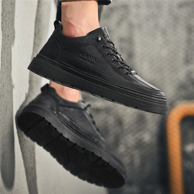 Aokang Leather Low-Top Sneakers 'Fashion Casual All-Match' 1225422042W Cheap Aokang Leather Low-Top Sneakers 'Fashion Casual All-Match' 1225422042W
