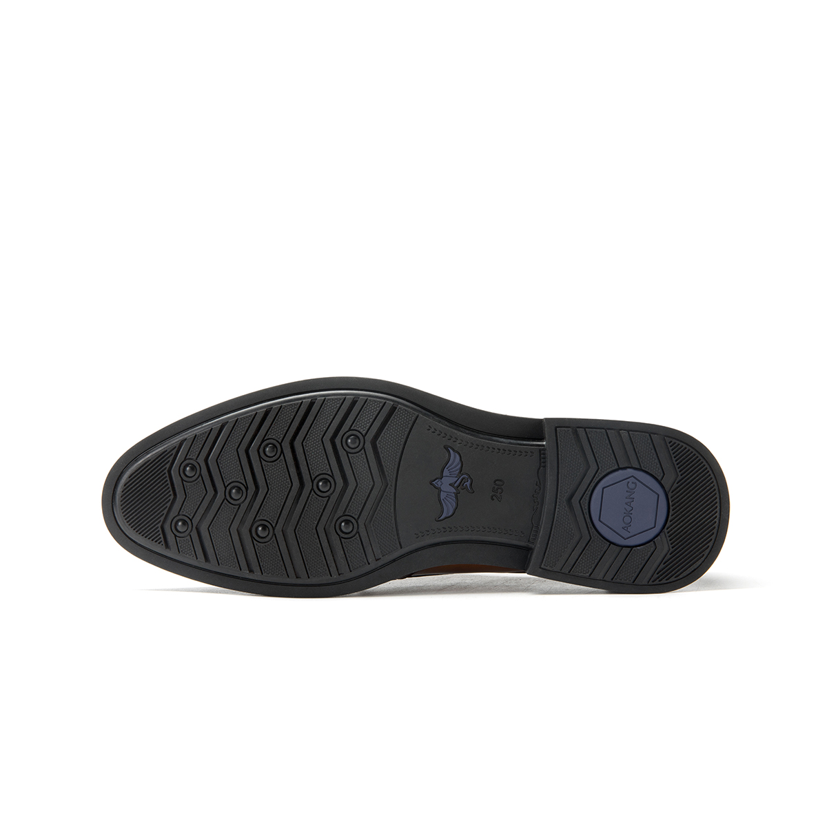 Aokang Leather Low Top Derby 'Business Brown' 圖 4