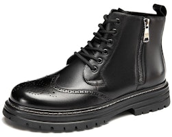 Aokang Leather Martin Boots 'Fashion Retro Black' 1223913015 Aokang Leather Martin Boots 'Fashion Retro Black' 1223913015