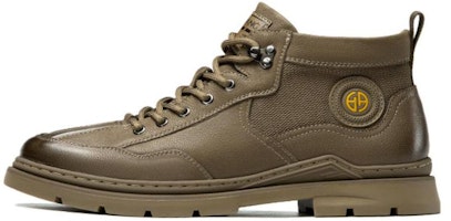 Aokang Leather Martin Boots 'Khaki' 1223223016 Aokang Leather Martin Boots 'Khaki' 1223223016