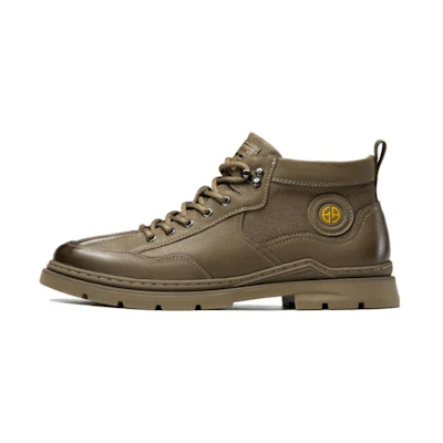 Aokang Leather Martin Boots 'Khaki'