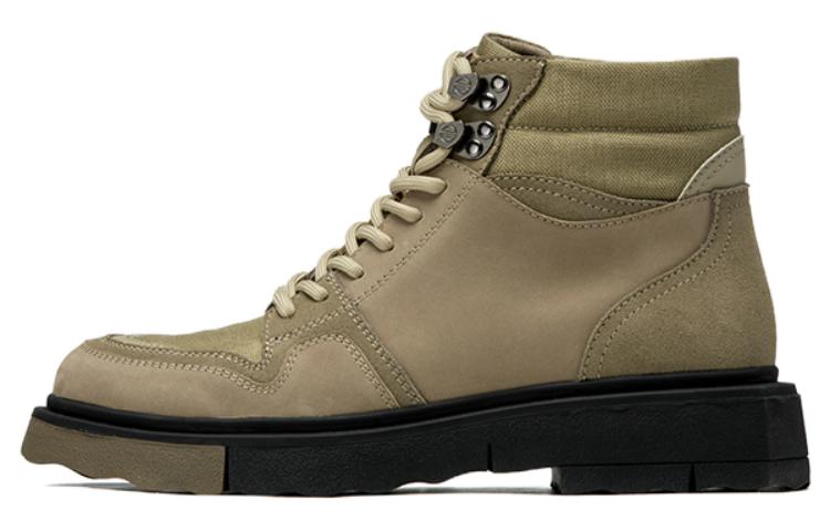 Aokang Leather Martin Boots 'Khaki' 1223923031
