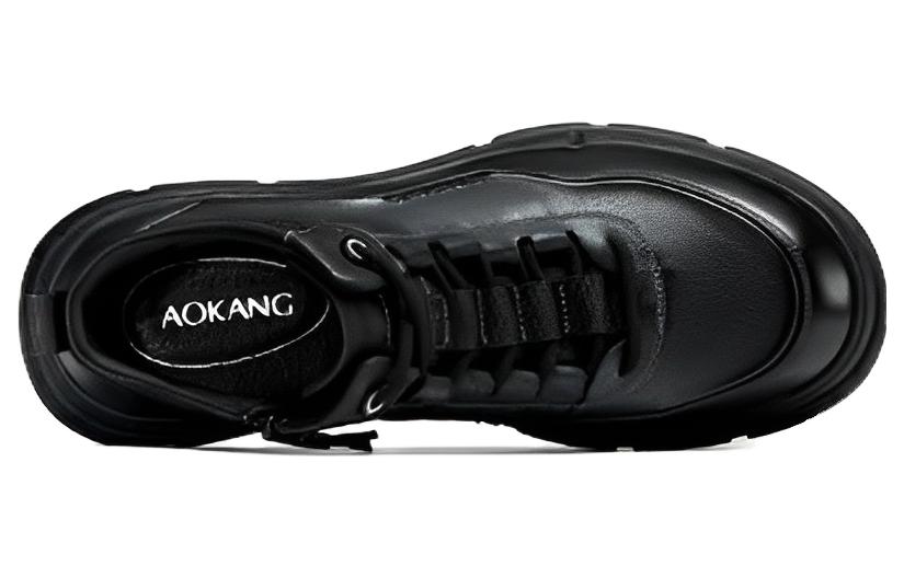 Shop 奥康皮革中帮休闲运动鞋‘黑色时尚’ 1223932004