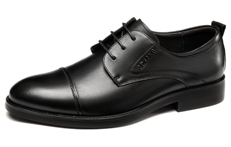 Aokang Leather Oxford 'Black' 圖 2