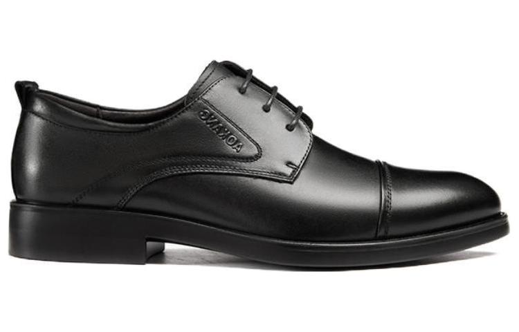 Aokang Leather Oxford 'Black' 圖 3