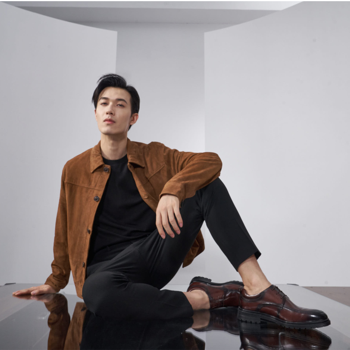 Aokang Leather Oxford 'Brown' 圖 6