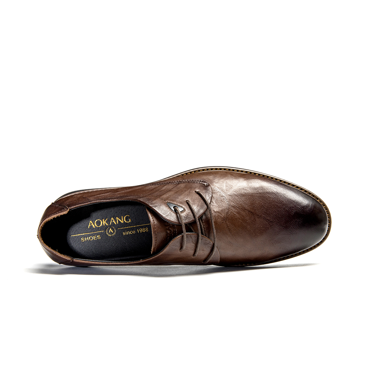 Aokang Leather Oxford 'Brown Business' 圖 3