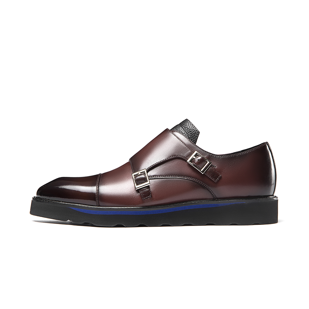 Aokang Leather Oxford 'Burgundy Buckle' 1223114047