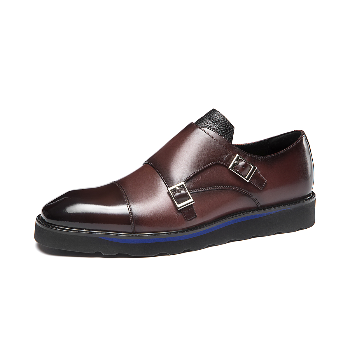 Order Aokang Leather Oxford 'Burgundy Buckle' 1223114047