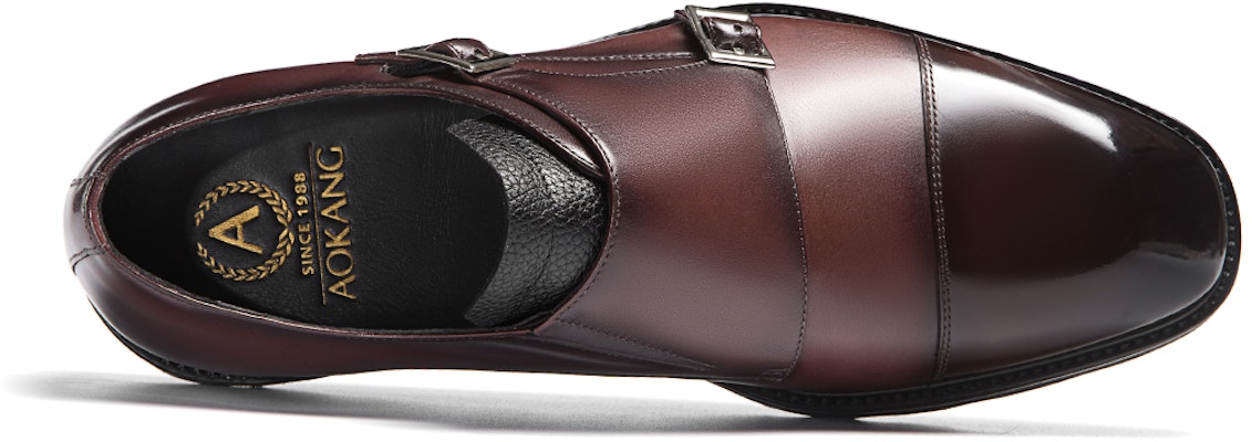 Aokang Leather Oxford 'Burgundy Buckle' 1223114047 Lookbook Aokang Leather Oxford 'Burgundy Buckle' 1223114047