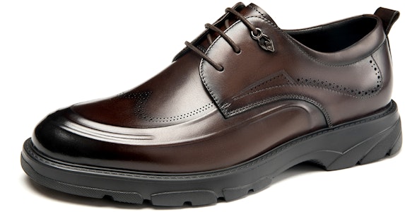 Aokang Kasut Oxford Kulit Lelaki 'Tapak Tebal Bertali' 1233214009 Sizing Aokang Kasut Oxford Kulit Lelaki 'Tapak Tebal Bertali' 1233214009