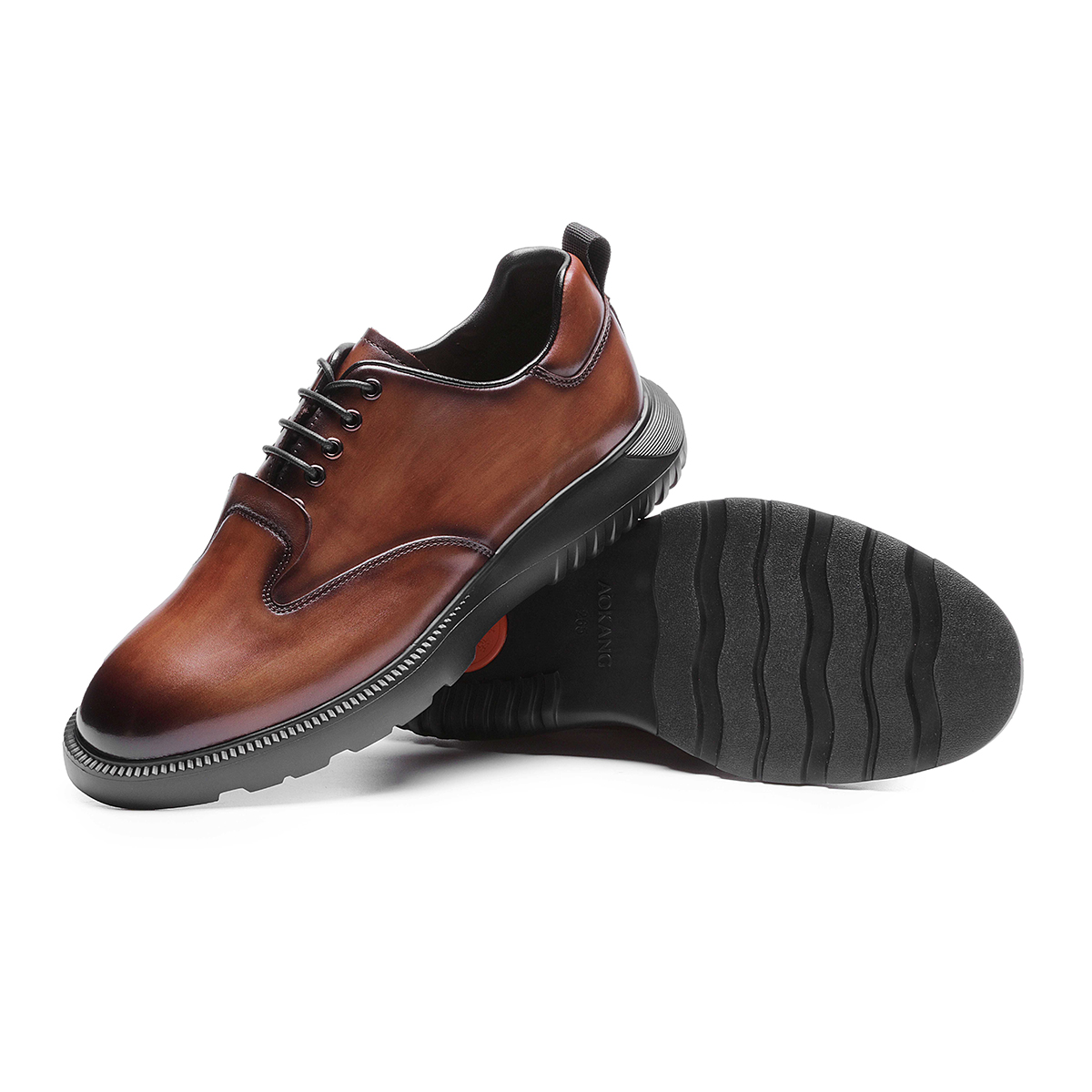 Aokang Leather Oxford Business 'Reddish Brown' 圖 4