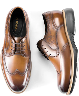 아오캉 레트로 브라운 정장구두 (Aokang Retro Brown Dress Shoes) 1223214003 Shop 아오캉 레트로 브라운 정장구두 (Aokang Retro Brown Dress Shoes) 1223214003