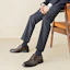 Details for Aokang Leather Round Toe Lace-Up 'Comfort Dress Brown' 1223211017