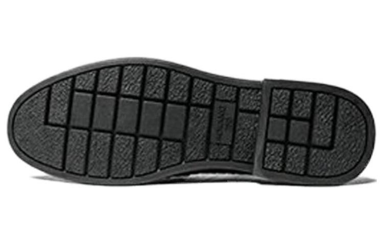 Aokang Leather Round Toe Loafers 'Simple Black' 圖 3