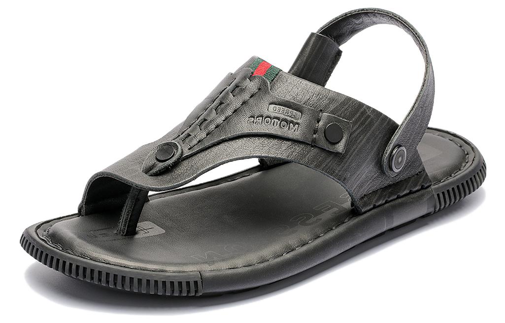 Aokang Leather Sandal 'Black' 1211721014