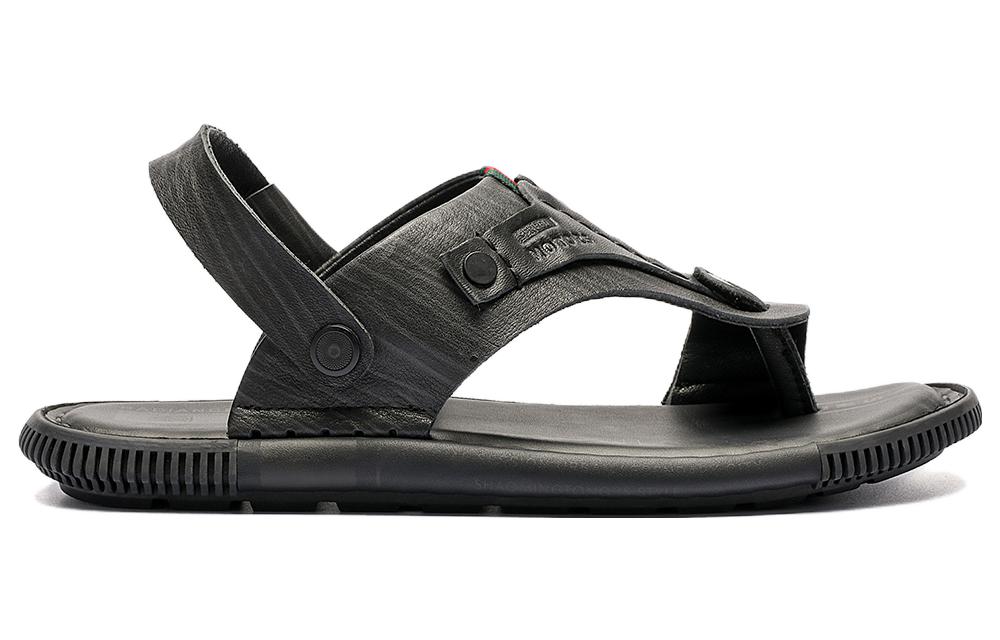 Order Sandalia de Cuero Aokang 'Negra' 1211721014