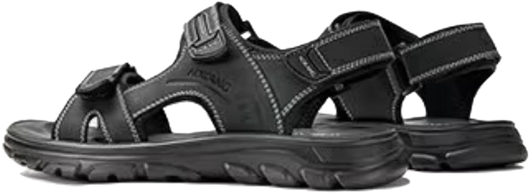 Aokang Leather Sandal 'Black Comfort' 1233723031 Shop Aokang Leather Sandal 'Black Comfort' 1233723031