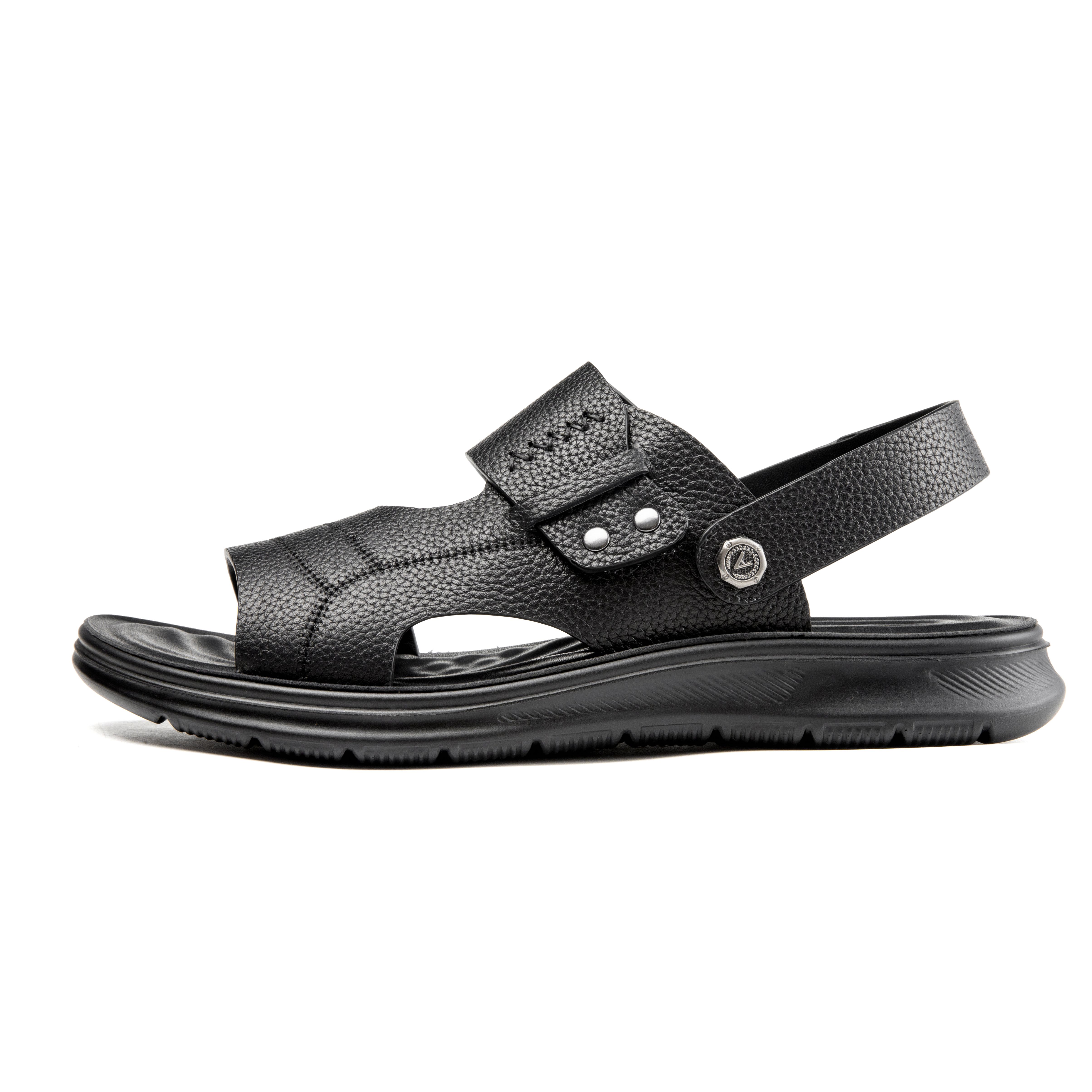 AOKANG Leather Sandals - Casual, Lightweight, Non-Slip, Retro Style. T243721008