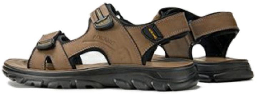 奧康AOKANG 皮革 休閒舒適耐磨 沙灘涼鞋 男款 黃棕色 Lookbook 奧康AOKANG 皮革 休閒舒適耐磨 沙灘涼鞋 男款 黃棕色
