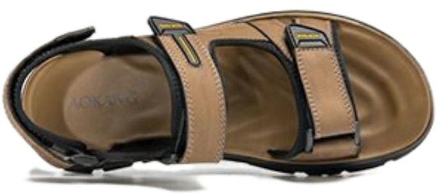 奧康AOKANG 皮革 休閒舒適耐磨 沙灘涼鞋 男款 黃棕色 Shop 奧康AOKANG 皮革 休閒舒適耐磨 沙灘涼鞋 男款 黃棕色