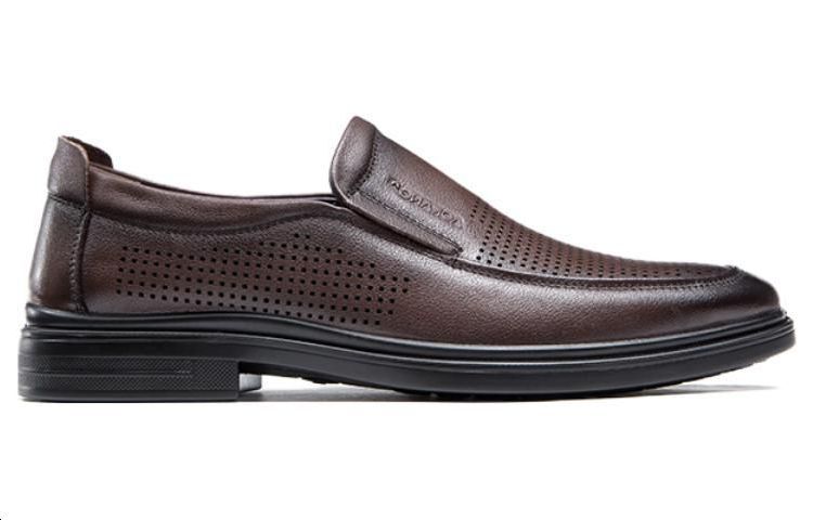 Aokang Leather Slip-On 'Brown' 圖 2