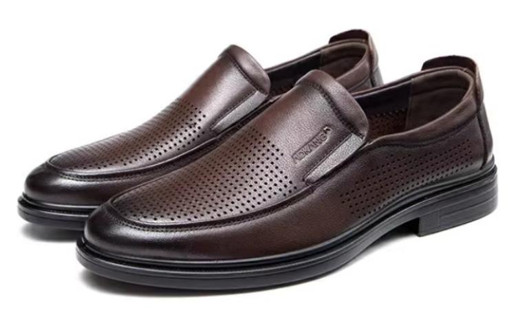 Aokang Leather Slip-On 'Brown' 圖 3
