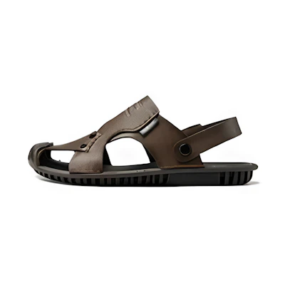 Aokang Leather Soft CMFTable Sandals 'Brown'