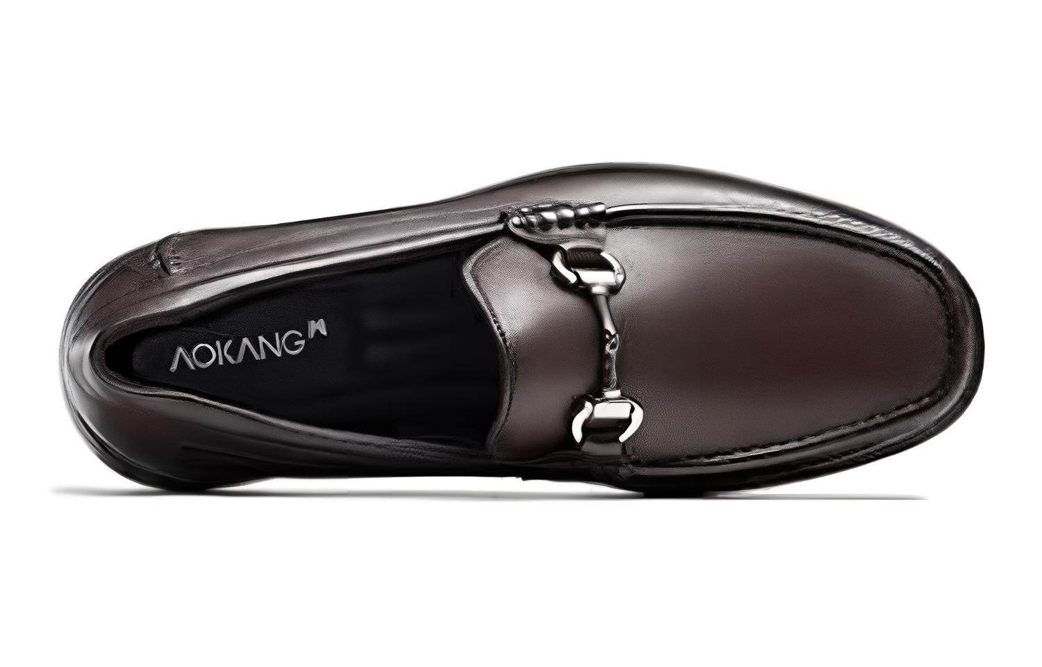 Shop AOKANG 快適ブラウンローファー (AOKANG Kaiteki Buraun Rōfā) 1211614013
