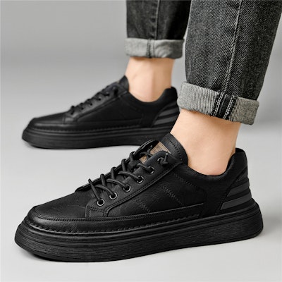 Aokang Low-Top Board Shoe 'Black Fashion Casual Retro' 1225422045W 3