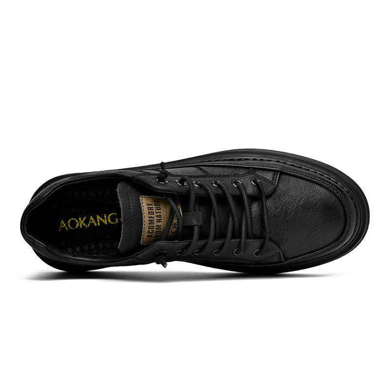 Shop Aokang Low-Top Board Shoe 'Black Fashion Casual Retro' 1225422045W