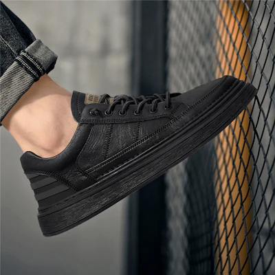 Aokang Low-Top Board Shoe 'Black Fashion Casual Retro' 1225422045W Sizing Aokang Low-Top Board Shoe 'Black Fashion Casual Retro' 1225422045W