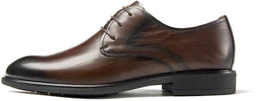 Aokang Low-Top Lace-Up Business Dress Shoes 'Dark Brown' 1233111144 Aokang Low-Top Lace-Up Business Dress Shoes 'Dark Brown' 1233111144