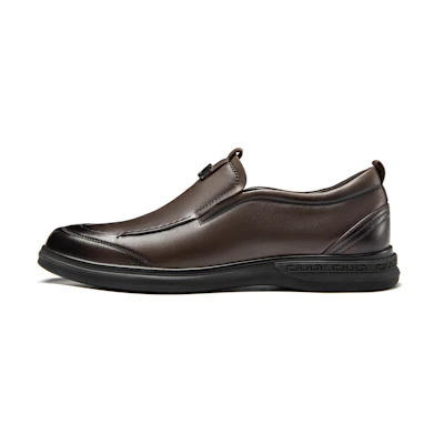 Aokang Low-Top Leather Casual CMFT Business Shoe 'Brown'